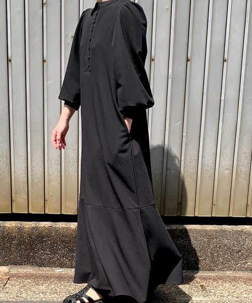 ISOOK（アイスー）の「Volume sleeve mermaid one-piece / ボリュームスリーブマーメイドワンピース（mi original item）（ワンピース・レディース・アイボリー/ブラック・FREE）」の16枚目の写真