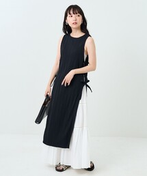 FREAK'S STORE | サイドリボンリブノースリーブワンピース(ワンピース)