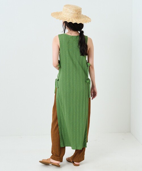 FREAK'S STORE(フリークスストア)の「サイドリボンリブノースリーブワンピース(ワンピース・レディース・ブラック/ピンク/グリーン・フリ-)」の14枚目の写真