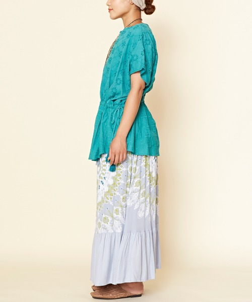 チャイハネ（チャイハネ）の「【チャイハネ】サラリーティアードスカート（スカート・レディース・ホワイト/グレー/オレンジ/グリーン/ネイビー/ブラウン・FREE）」の20枚目の写真