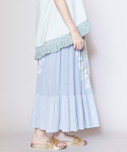 チャイハネ（チャイハネ）の「【チャイハネ】サラリーティアードスカート（スカート・レディース・ホワイト/グレー/オレンジ/グリーン/ネイビー/ブラウン・FREE）」の11枚目の写真