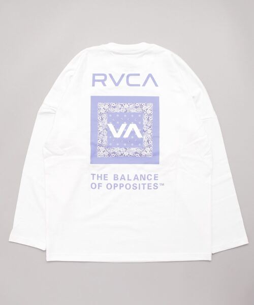 RVCA(ルーカ)の「【ムラサキスポーツ別注】RVCA/ルーカ ビッグシルエット/オーバーサイズ/バックプリントロゴロンT/ペイズリー柄ロングスリーブTEE BC044-P50(Tシャツ/カットソー・レディース・ブラック/ホワイト・M/S)」の3枚目の写真