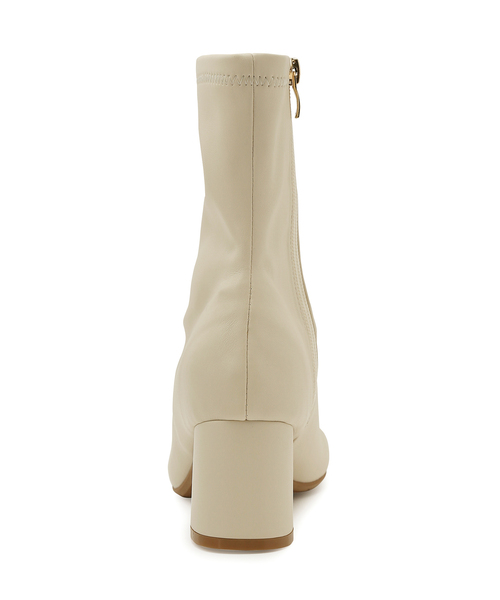 Juze（ジュゼ）の「【抗菌防臭】スクエアトゥストレッチヒールブーツ（ブーツ・レディース・ブラック/キナリ/ブラック系その他/ゴールド・L/LL/M/S）」の15枚目の写真