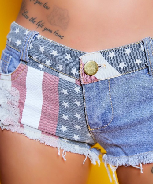 babyShoop（ベイビーシュープ）の「国旗柄 マイクロミニショートパンツ（その他パンツ・レディース・ブルー・SMALL/MEDIUM/LARGE）」の11枚目の写真