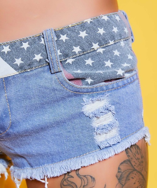 babyShoop（ベイビーシュープ）の「国旗柄 マイクロミニショートパンツ（その他パンツ・レディース・ブルー・SMALL/MEDIUM/LARGE）」の10枚目の写真