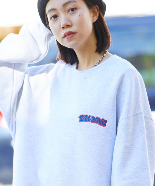 BEN DAVIS（ベンデイビス）の「【BEN DAVIS/ベンデイビス】別注タギングバックプリントクルーネックスウェット/裏起毛/ユニセックス（スウェット・メンズ・チャコールグレー/ライトグレー/ブルー/グリーン・SMALL/MEDIUM/LARGE/X-LARGE）」の11枚目の写真