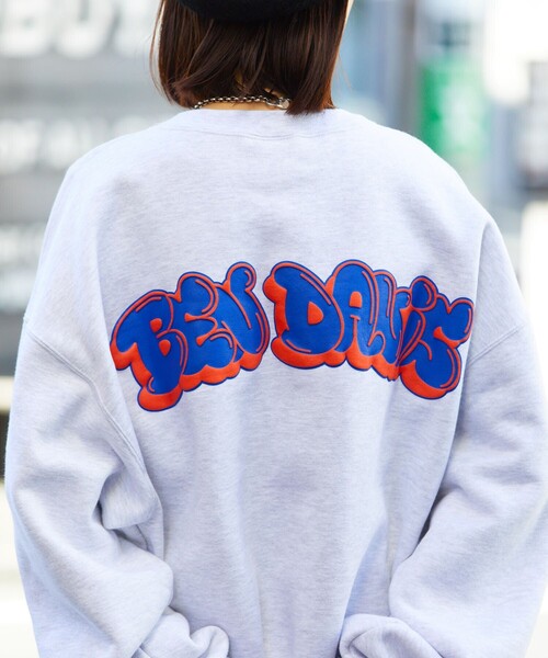 BEN DAVIS（ベンデイビス）の「【BEN DAVIS/ベンデイビス】別注タギングバックプリントクルーネックスウェット/裏起毛/ユニセックス（スウェット・メンズ・チャコールグレー/ライトグレー/ブルー/グリーン・SMALL/MEDIUM/LARGE/X-LARGE）」の13枚目の写真