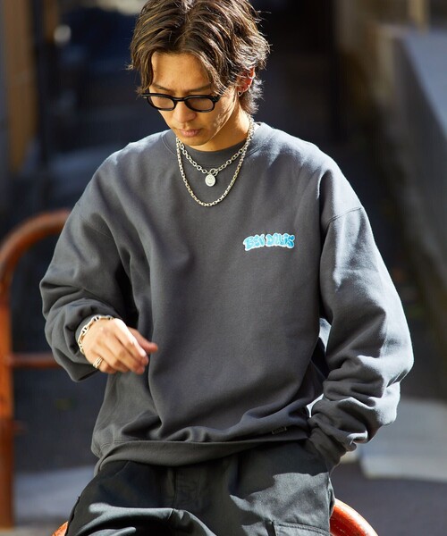 BEN DAVIS（ベンデイビス）の「【BEN DAVIS/ベンデイビス】別注タギングバックプリントクルーネックスウェット/裏起毛/ユニセックス（スウェット・メンズ・チャコールグレー/ライトグレー/ブルー/グリーン・SMALL/MEDIUM/LARGE/X-LARGE）」の17枚目の写真