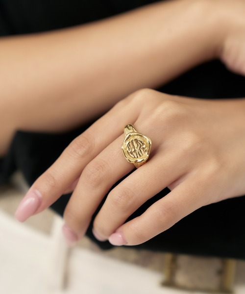 Geel（ギール）の「Geel/シグネットスタンプリング（リング・レディース・シルバー/ゴールド・FREE）」の2枚目の写真