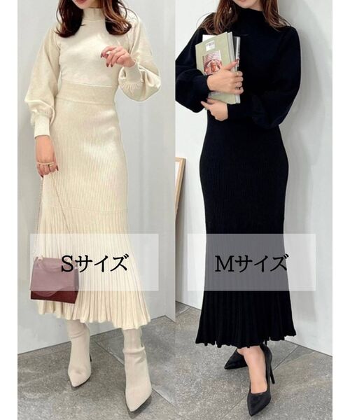 RESEXXY（リゼクシー）の「マーメイドニットワンピース（ワンピース・レディース・ブラック/ピンク/アイボリー・SMALL/MEDIUM）」の5枚目の写真