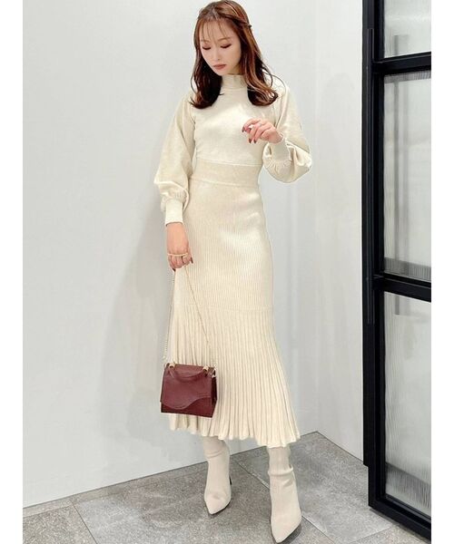 RESEXXY（リゼクシー）の「マーメイドニットワンピース（ワンピース・レディース・ブラック/ピンク/アイボリー・SMALL/MEDIUM）」の6枚目の写真