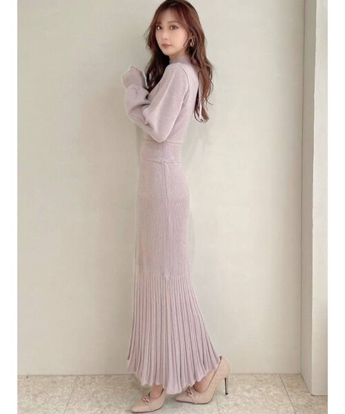 RESEXXY（リゼクシー）の「マーメイドニットワンピース（ワンピース・レディース・ブラック/ピンク/アイボリー・SMALL/MEDIUM）」の16枚目の写真