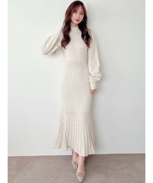 RESEXXY（リゼクシー）の「マーメイドニットワンピース（ワンピース・レディース・ブラック/ピンク/アイボリー・SMALL/MEDIUM）」の19枚目の写真