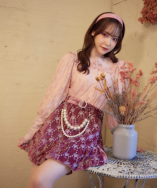 Swankiss（スワンキス）の「SX SK velour balloon S/K（スカート