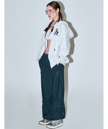 SCULPTOR（スカルプター）の「Flocking Symbol Logo Hoodie Zip Upフ