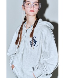 SCULPTOR（スカルプター）の「Flocking Symbol Logo Hoodie Zip