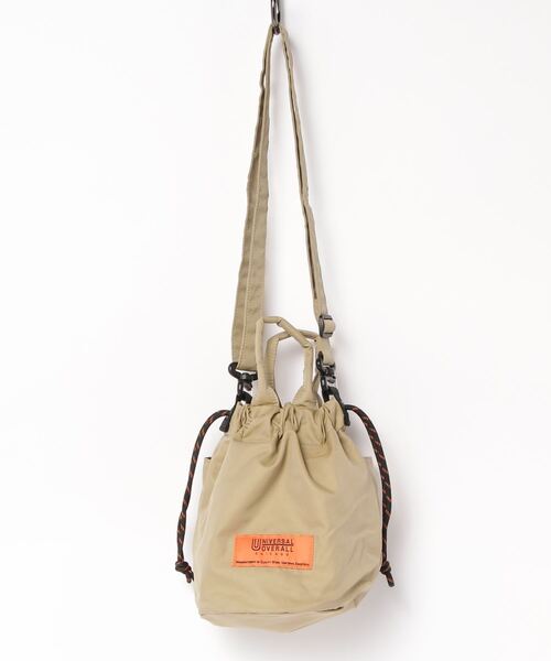 UNIVERSAL OVERALL（ユニバーサルオーバーオール）の「UNIVERSAL OVERALL/ユニバーサルオーバーオール Gabardine 2way pouch(M)  UVO-126（ショルダーバッグ・レディース・ブラック/ベージュ/カーキ・ONESIZE）」の14枚目の写真