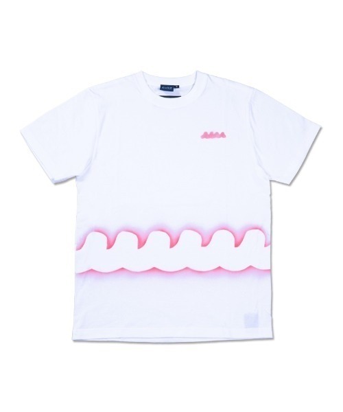 muta marine(ムータ・マリン)の「ACANTHUS x muta MARINE STENCIL TEE(Tシャツ/カットソー・メンズ・ホワイト/ネイビー/ホワイト系その他/ブラック・8/7/5/6/4)」の2枚目の写真