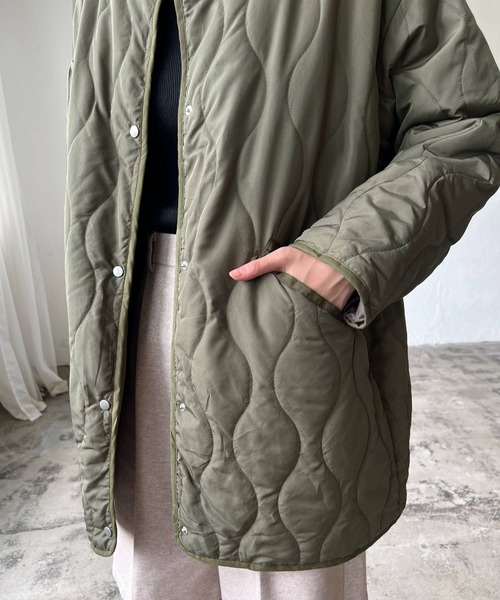 LIAN（リアン）の「ボアベスト＆キルティングブルゾンセット（その他