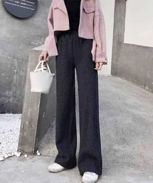 ハイウエストニットパンツ