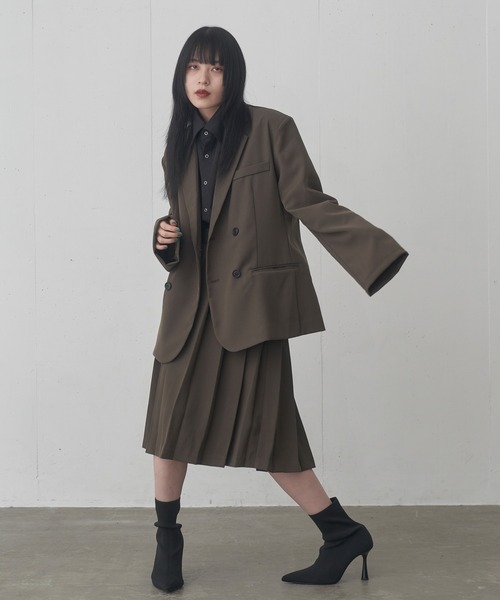 FEKETE(フェケテ)の「OVERSIZED DOUBLE TAILORED JACKET / オーバーフィットダブルテーラードジャケット(テーラードジャケット・メンズ・ブラウン/ブラック・MEDIUM/LARGE)」の21枚目の写真