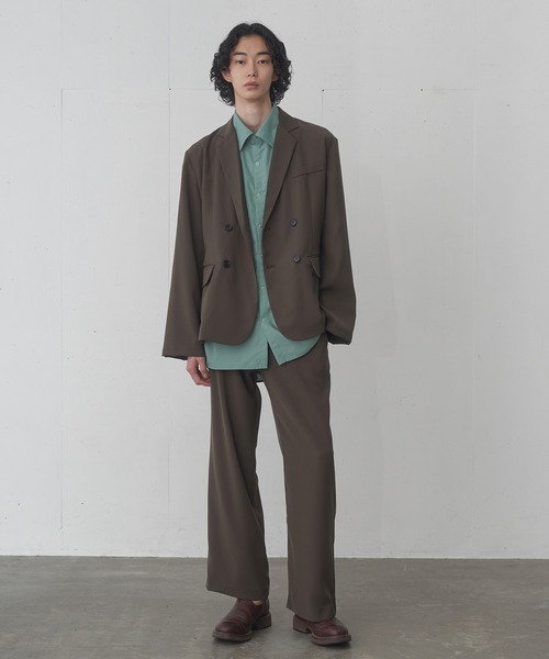 FEKETE(フェケテ)の「OVERSIZED DOUBLE TAILORED JACKET / オーバーフィットダブルテーラードジャケット(テーラードジャケット・メンズ・ブラウン/ブラック・MEDIUM/LARGE)」の6枚目の写真