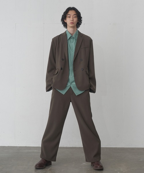 FEKETE(フェケテ)の「OVERSIZED DOUBLE TAILORED JACKET / オーバーフィットダブルテーラードジャケット(テーラードジャケット・メンズ・ブラウン/ブラック・MEDIUM/LARGE)」の14枚目の写真