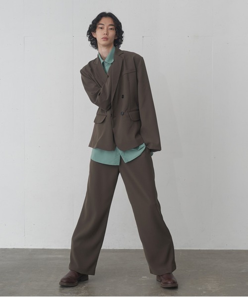 FEKETE(フェケテ)の「OVERSIZED DOUBLE TAILORED JACKET / オーバーフィットダブルテーラードジャケット(テーラードジャケット・メンズ・ブラウン/ブラック・MEDIUM/LARGE)」の10枚目の写真