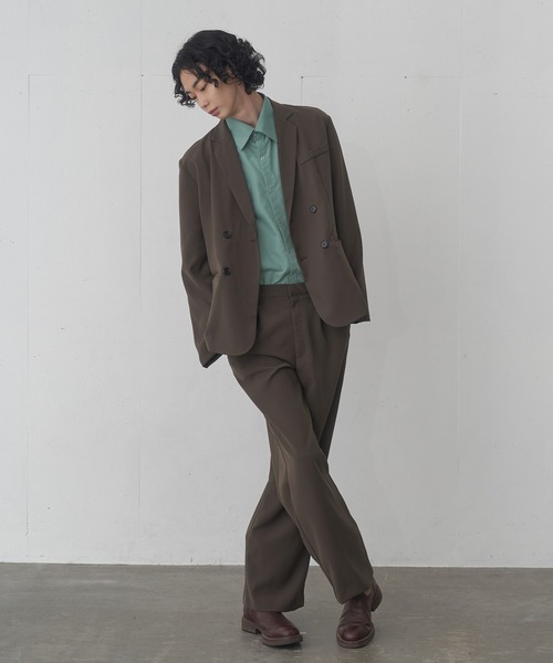 FEKETE(フェケテ)の「OVERSIZED DOUBLE TAILORED JACKET / オーバーフィットダブルテーラードジャケット(テーラードジャケット・メンズ・ブラウン/ブラック・MEDIUM/LARGE)」の15枚目の写真
