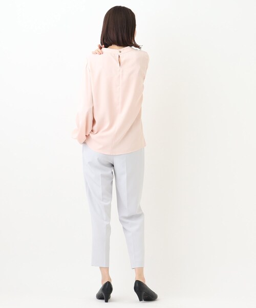 SHOO・LA・RUE(シューラルー)の「◆【S-3L】フロントドレープブラウス(シャツ/ブラウス・レディース・ピンク系3/ホワイト系5/グレー系7・01/02/03/04/05)」の17枚目の写真