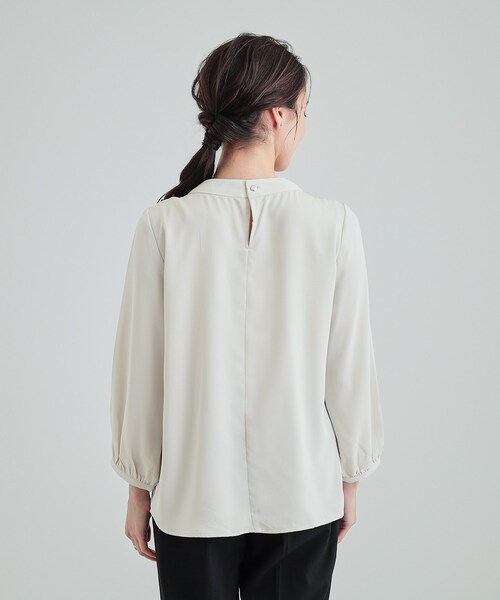 SHOO・LA・RUE(シューラルー)の「◆【S-3L】フロントドレープブラウス(シャツ/ブラウス・レディース・ピンク系3/ホワイト系5/グレー系7・01/02/03/04/05)」の21枚目の写真