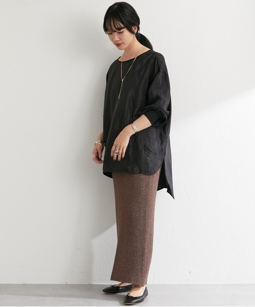 SHENERY（シーナリー）の「バックVシアーワッシャープルオーバー（シャツ/ブラウス・レディース・ホワイト/ベージュ系その他/ブラック・FREE）」の22枚目の写真