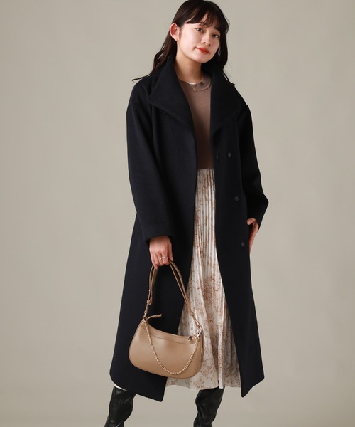 Cheek(チーク)の「ショール付きコート(その他アウター・レディース・グレイッシュベージュ/ネイビー/ワイン・SMALL/MEDIUM)」の12枚目の写真