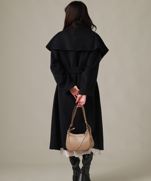 Cheek(チーク)の「ショール付きコート(その他アウター・レディース・グレイッシュベージュ/ネイビー/ワイン・SMALL/MEDIUM)」の19枚目の写真