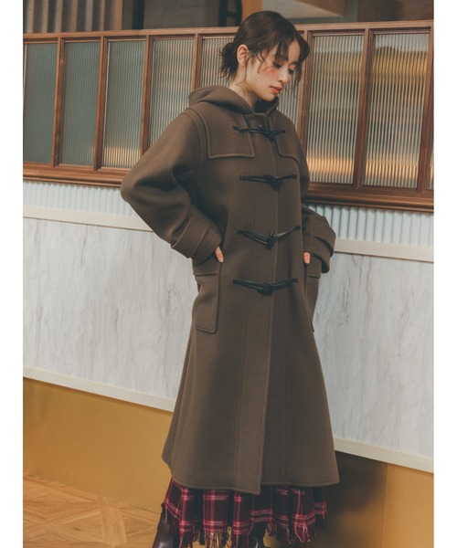SNIDEL（スナイデル）の「ロービングチェックヘムフレアスカート