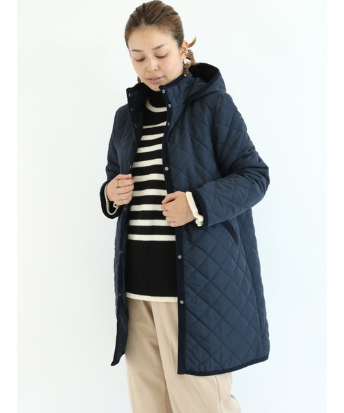 Lugnoncure（ルノンキュール）の「キルトフードコート（その他アウター・レディース・ブラック/ベージュ/ネイビー・ﾌﾘ-）」の7枚目の写真