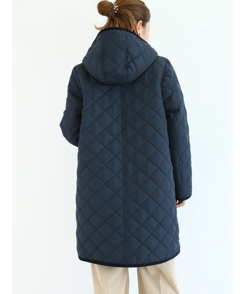 Lugnoncure（ルノンキュール）の「キルトフードコート（その他アウター・レディース・ブラック/ベージュ/ネイビー・ﾌﾘ-）」の9枚目の写真