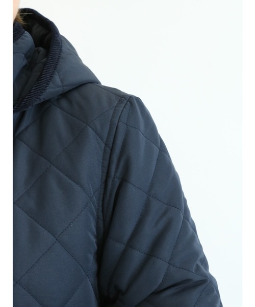 Lugnoncure（ルノンキュール）の「キルトフードコート（その他アウター・レディース・ブラック/ベージュ/ネイビー・ﾌﾘ-）」の12枚目の写真