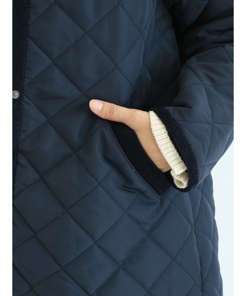 Lugnoncure（ルノンキュール）の「キルトフードコート（その他アウター・レディース・ブラック/ベージュ/ネイビー・ﾌﾘ-）」の13枚目の写真