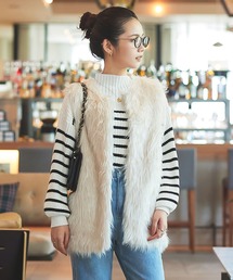 KOBE LETTUCE | ボリュームスリーブモックネックリブニット(ニット/セーター)