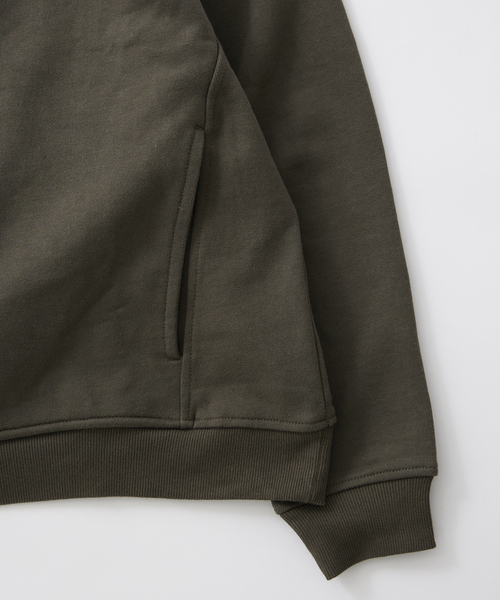 JOURNAL STANDARD relume（ジャーナルスタンダード　レリューム）の「【relume SPORTS WEAR】オーバーサイズ ハーフジップスウェット（スウェット・メンズ・ブラックミックス/ブルー系その他/マスタード・MEDIUM/LARGE）」の9枚目の写真