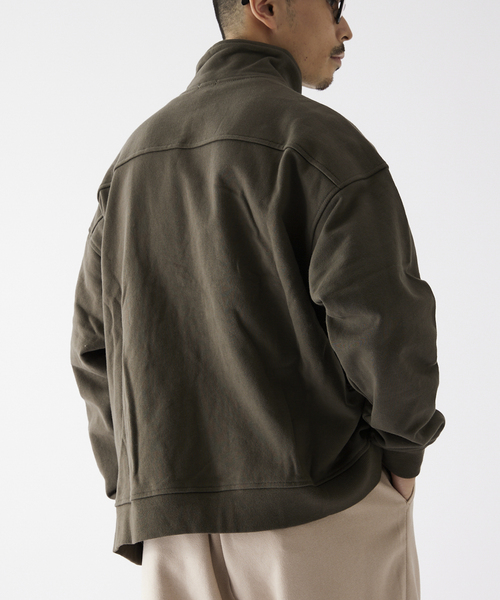 JOURNAL STANDARD relume（ジャーナルスタンダード　レリューム）の「【relume SPORTS WEAR】オーバーサイズ ハーフジップスウェット（スウェット・メンズ・ブラックミックス/ブルー系その他/マスタード・MEDIUM/LARGE）」の11枚目の写真