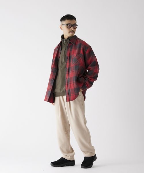 JOURNAL STANDARD relume（ジャーナルスタンダード　レリューム）の「【relume SPORTS WEAR】オーバーサイズ ハーフジップスウェット（スウェット・メンズ・ブラックミックス/ブルー系その他/マスタード・MEDIUM/LARGE）」の13枚目の写真