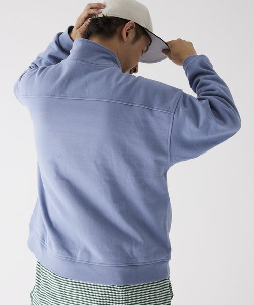 JOURNAL STANDARD relume（ジャーナルスタンダード　レリューム）の「【relume SPORTS WEAR】オーバーサイズ ハーフジップスウェット（スウェット・メンズ・ブラックミックス/ブルー系その他/マスタード・MEDIUM/LARGE）」の20枚目の写真