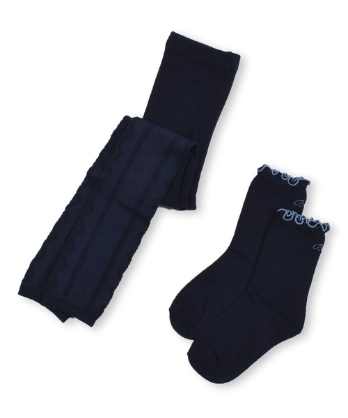 BeBe(ベベ)の「BeBe/フロート柄レギンスセット(80~140cm)(レギンス/スパッツ・キッズ・レッド/ネイビー・X-SMALL/SMALL/MEDIUM/LARGE)」の12枚目の写真