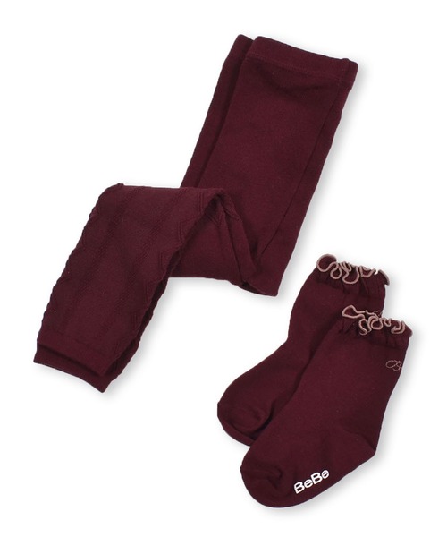 BeBe(ベベ)の「BeBe/フロート柄レギンスセット(80~140cm)(レギンス/スパッツ・キッズ・レッド/ネイビー・X-SMALL/SMALL/MEDIUM/LARGE)」の9枚目の写真