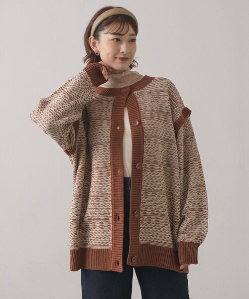 RETRO GIRL(レトロガール)の「2WAYアソートカーデ(ニット/セーター・レディース・グリーン/ライトベージュ/ブラック系その他/ボルドー・FREE)」の16枚目の写真