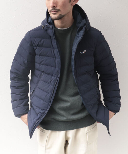 NOLLEY'S goodman(ノーリーズグッドマン)の「【定番クジラアイテム】クジラミドルダウンジャケット(※撥水コーデュラナイロン使用)(ダウンジャケット/コート・メンズ・ネイビー/ブラック/ベージュ・S/M/L)」の5枚目の写真