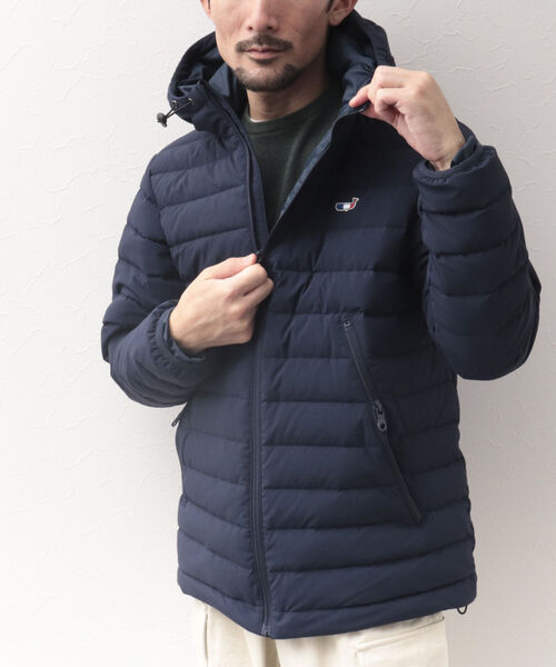 NOLLEY'S goodman(ノーリーズグッドマン)の「【定番クジラアイテム】クジラミドルダウンジャケット(※撥水コーデュラナイロン使用)(ダウンジャケット/コート・メンズ・ネイビー/ブラック/ベージュ・S/M/L)」の9枚目の写真