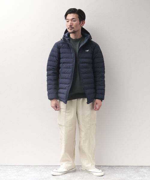 NOLLEY'S goodman(ノーリーズグッドマン)の「【定番クジラアイテム】クジラミドルダウンジャケット(※撥水コーデュラナイロン使用)(ダウンジャケット/コート・メンズ・ネイビー/ブラック/ベージュ・S/M/L)」の10枚目の写真